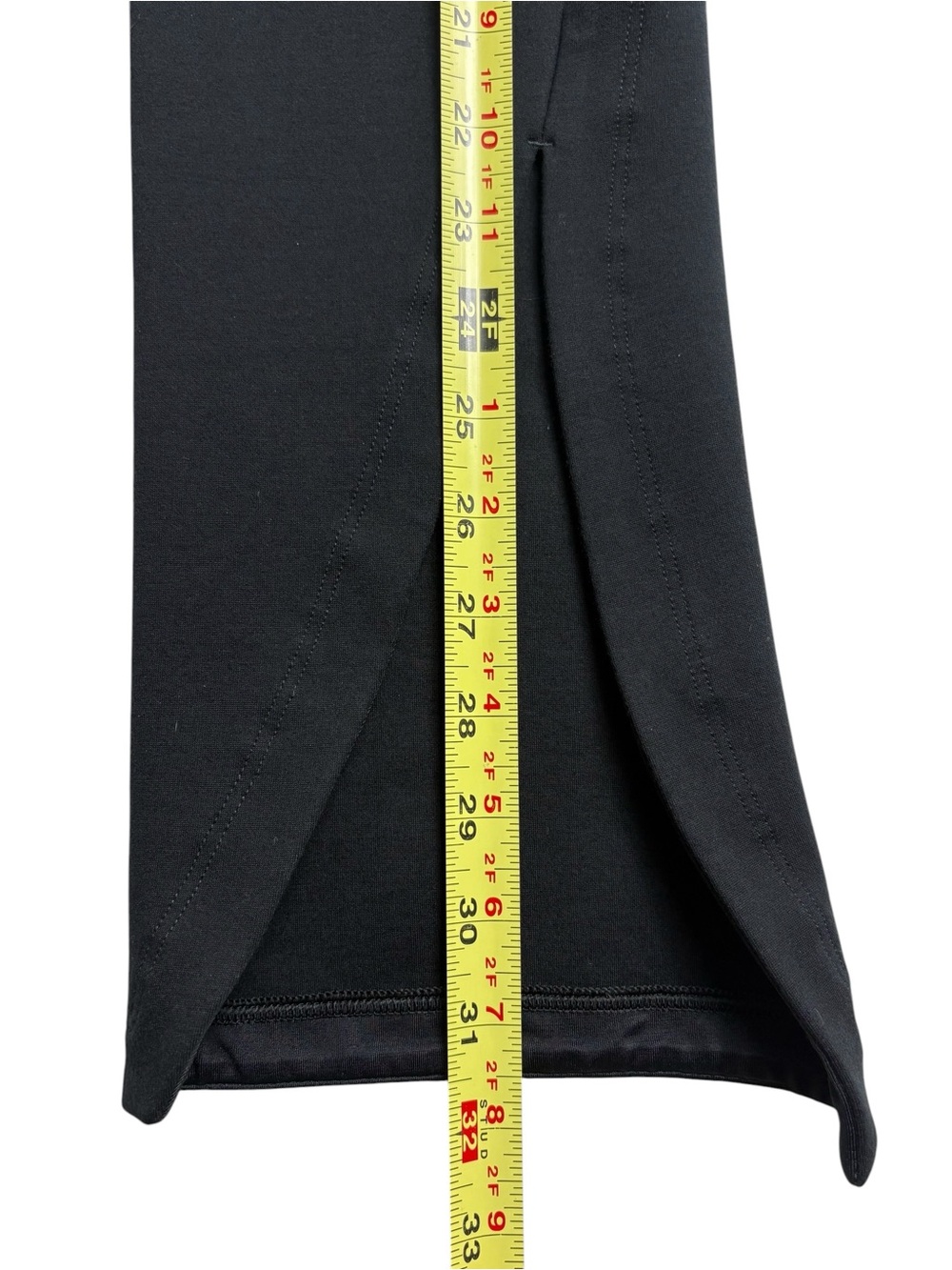 Spanx Black Perfect Front Slit Flare Leggings Ponte Pant Size S Tall 20584T - Picture 9 of 12